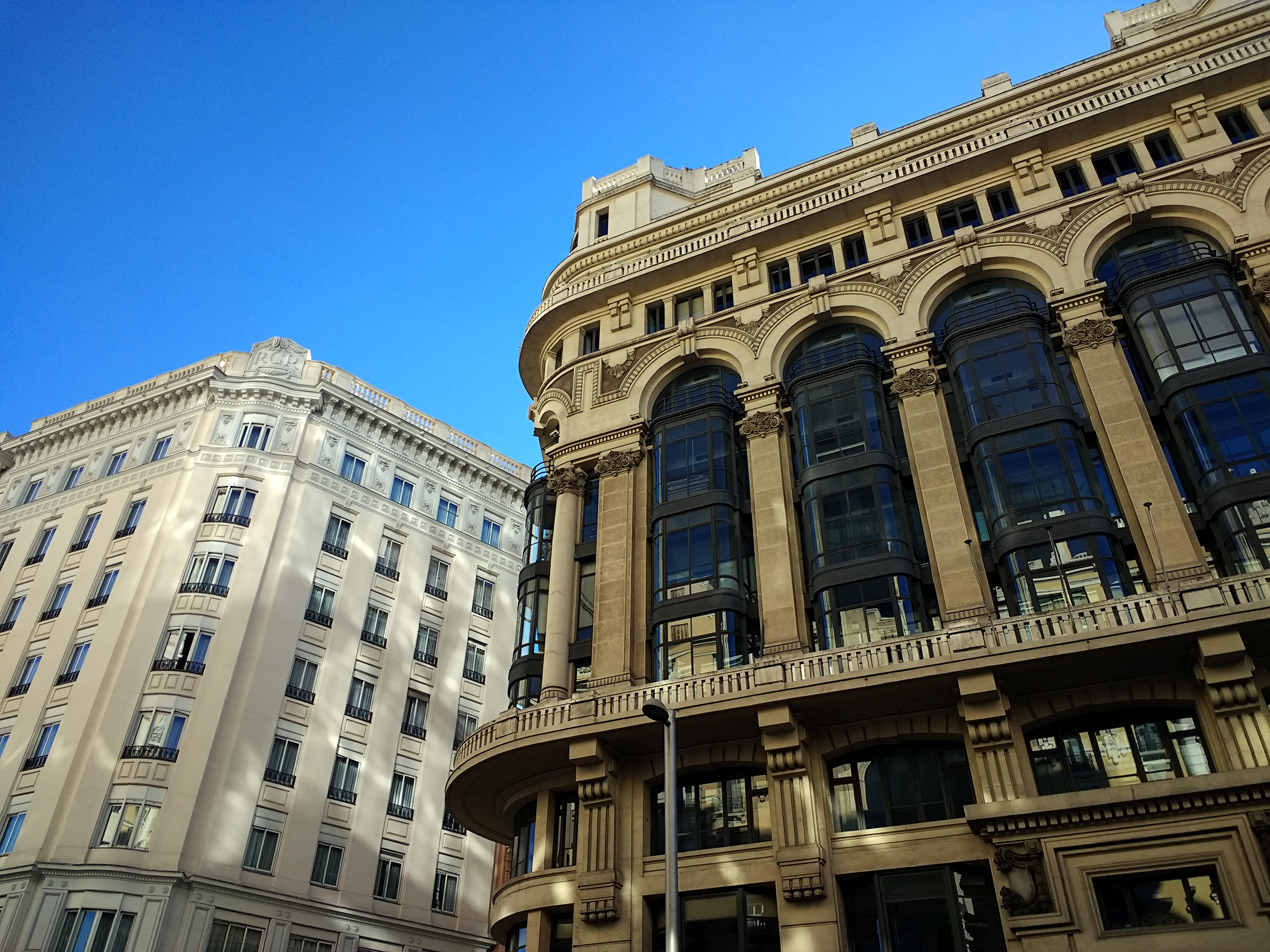 Classical architecture of a historic U.S. bank building